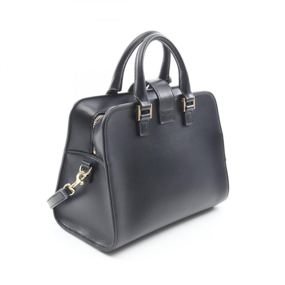 Saint Laurent Paris YSL Baby Monogram Cabas handbag leather black